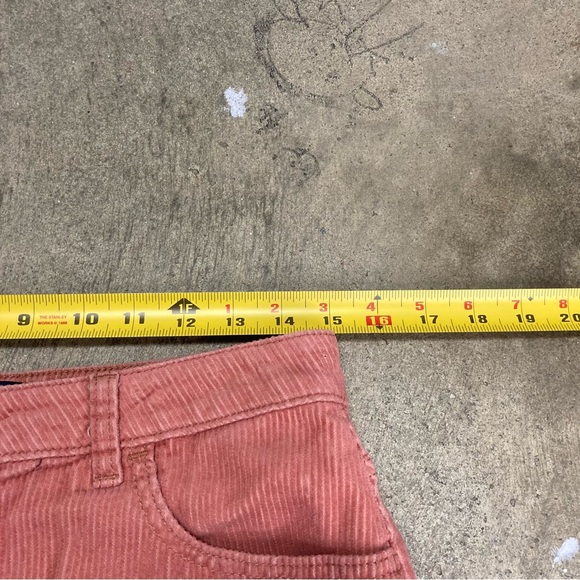 Hollister Dusty Pink Corduroy Button Up High Rise Skirt Vintage Style Size 11 30 - Picture 5 of 5